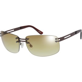 The Fresh Minimalist Rimless Sunglasses for Men Women - Exquisite Packaging - FR1M4012 (02-Brown, Brown Gradient)