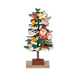 Heiwa Kougyou MOCCO Wood Hobby Kit Christmas Wooden Crafts for Ages 6+