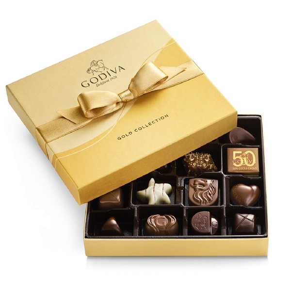 GODIVA Chocolatier Assorted Chocolate Gold Gift Box, 19-Ct. (13956)