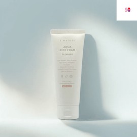 S-Nature Aqua Rice Mildly Acidic Cleansing Foam Large Capacity 160mlx1 / 에스네이처 아쿠아 라이스 약산성 클렌징폼 대용량 160mlx1개