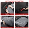 1-Pack Leather Front Car Seat Covers - Bottom Car Seat