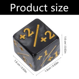 MUYAPAY 24 Pieces Dice Counter Token Dice Loyalty D6 Cube Loyalty Cube Compatible with Storage Bags Compatible with MTG, CCG, Card Game Accessories, 2 Colours