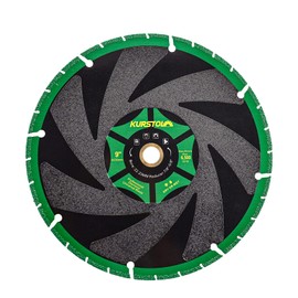 Diamond Blade for All Purpose - KURSTOL 230mm X 22.23/15.875mm Metal Cutting Disc for Granite,Marble,Stone,Stainless Steel,Concrete,Masonry,Glass,Plastic,Iron,Rebar