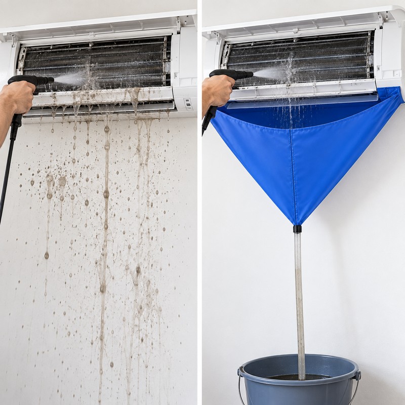 Air Conditioner Cleaning Kit for Wall-Mounted AC – PVC Drain