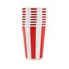 Bonjour Fête Red Cabana Stripe Party Cups | Disposable Cups
