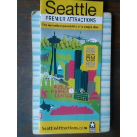 LOT OF 2 SEATTLE GUIDE &  POST CARD SAFECO FIELD HOME OF THE MARINERS SEATTLE WA