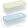 2 Pieces Egg Boxes with Lid for 10 Eggs, Egg