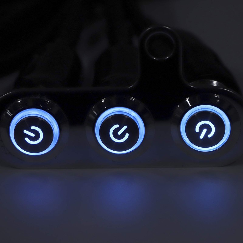 Qiilu Motorcycle Handlebar Switch 12 V Stainless Steel Motorcycle Handlebar