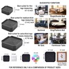Adjustable Bed Risers 3.6&5.3 Inch, 4000 lbs, 4 Middle Pack