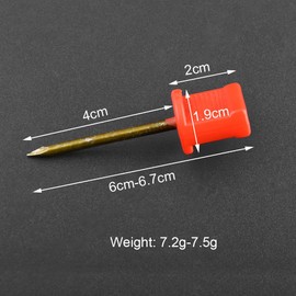 SHARROW Pack of 20 Archery Disc Nails Targets, Professional Hunting Metal Target Nails for Straw and Foam Targets (Red)