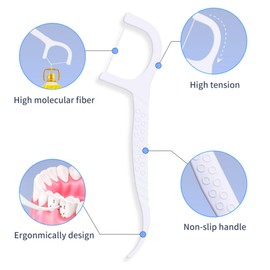 Dental Floss-100 Pcs Dental Floss Toothpick,Teeth Stick,Tooth Picks,Floss Picks,Teeth Cleaning (100 Picks)