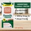 Good Karma Unsweetened Flaxmilk +Protein, 32 Ounce (Pack of 6),
