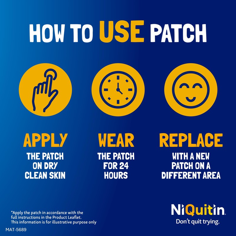 NiQuitin NiQuitin 7mg Nicotine Patch, Pack of 7