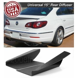 SDeelCase 15" Gen 3 Rear Bumper Lip Winglet Apron Splitter Diffuser Canard Spat For Chevy