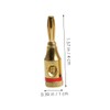 CAXUSD 20pcs Gold Plated Banana Plug Connectors Speaker Wire Adapters