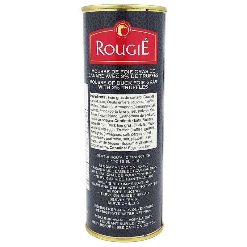 Rougie Mousse of Duck Foie Gras with 2% truffles 11.28