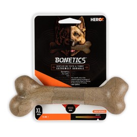 Hero | Bonetics Femur Bone | Dog Bones | Puppy Bones | Designed for Extra Large Dogs Up to 75 lbs (Wood Scent)