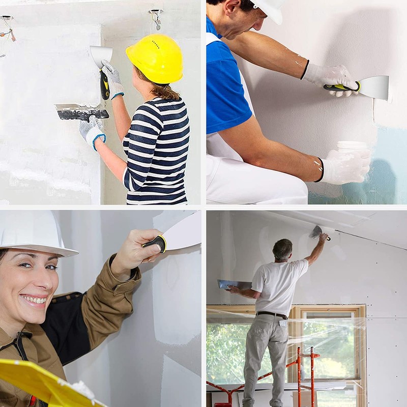 Wallpaper Paint Scrapers, 5 Pcs Paint Scraper Filling Putty Tool