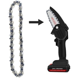 Mini Chainsaw Replacement Chain, 1/4 Inch Pitch 1 mm 28 TG 11 cm Saw Chainsaw Chain for 4 Inch, Mini Chainsaw Accessories