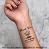 4 x 'Thank You For Helping Me Grow' Temporary Tattoos