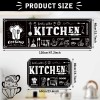 Sinmoe 3 Pcs Kitchen Rug Set Non Skid Thick Black