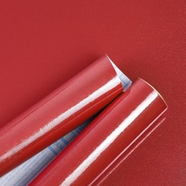 Amiya Red Glossy Contact Paper Shiny Peel and Stick Wallpaper Self-Adhesive for Countertops, Furniture, Cabinets, Waterproof, Removable, Easy to Apply, Decorative Vinyl Wrap15.7”X78.7”