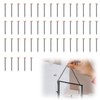 ZHEJIA Brass Nails, Round Head (Set of 50), For Wall