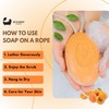 Eco Bath London Apricot Soap on a Rope, Luxury Eco-Friendly