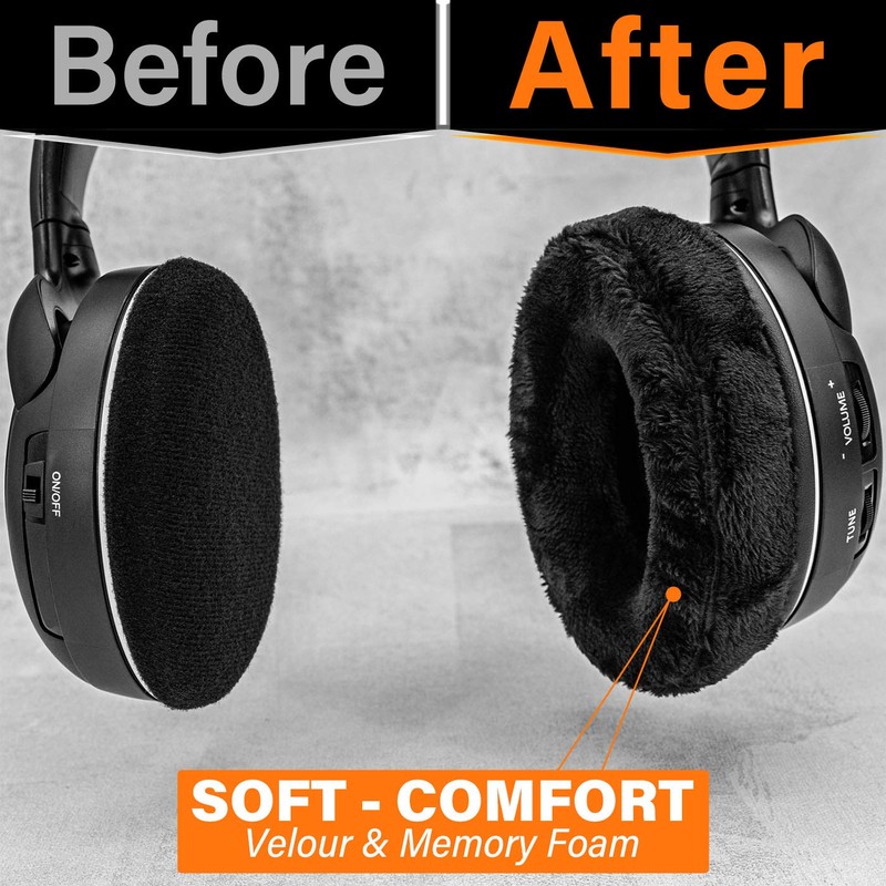 TRANSTEK RS120 Replacement Earpads Ear Cushion for RS120, HDR120, RS100,