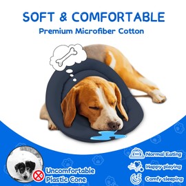 GoGoPaw Soft Dog Cones for Small Medium Dogs and Cats, Adjustable Dog Donut Collar Water Proof Dog Cone(Grey,XXXL-13) 3.12