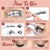 Higu clace Magnetic Eyelashes Natural Look, 2 pairs Reusable Magnetic