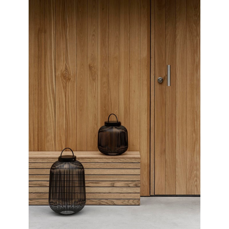 blomus LITO Mobile Rechargeable LED Lantern - Medium - Black