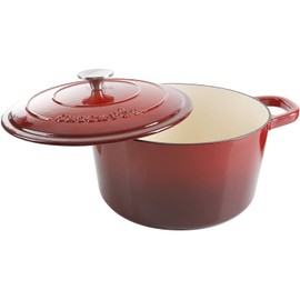 Crock-Pot Artisan Round Enameled Cast Iron Dutch Oven, 7-Quart, Scarlet Red