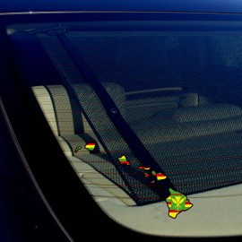 OwnTheAvenueTM Kanaka Maoli Flag Hawaiin Island Map Hawaii Decal Car Window Bumper Sticker St.# - 10" Inches Long