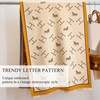 LumiSyne Winter Scarf Cashmere Shawl Women Retro Horse Letter Pattern