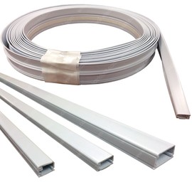 Small (375) Surface Cable Raceway Roll - 50FT - Color White