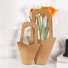 BEHEY 40PCS Medium Size Flower Bags for Bouquets,Kraft Paper Handle