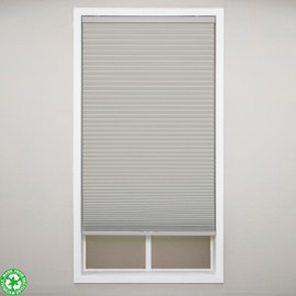 Eclipse Blackout Cellular Window Shade - Cordless Honeycomb Shades, Stylish Window Covering, Easy Lift System, Blinds for Windows, Pet & Children-Safe, 34.5 W x 48 L, Gray Cloud