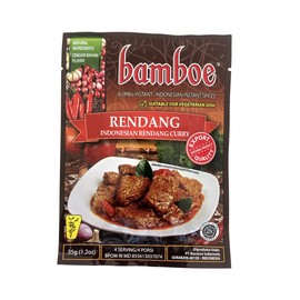 bamboe Indonesian Instant Spices: Rendang (Indonesian Dry Curry Paste) (1 x 1.2 OZ)