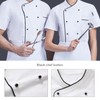 eMagTech 100Pcs Chef Coat Buttons Chef Jacket Buttons Black Ball