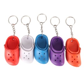 Mini Croc Shoe Keychain 20Pcs Slipper Keychain Slipper Key Ring Cute Charms for Backpacks Gifts for Kids Boys Girls