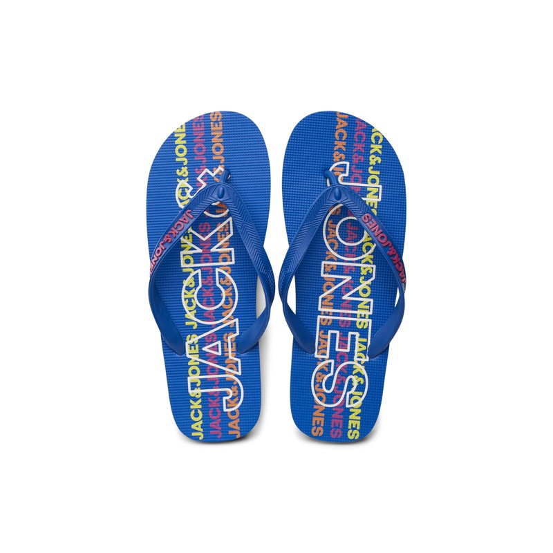 JACK & JONES Men's Jfwlogo 2.0 Flip Flops, Nautical Blue