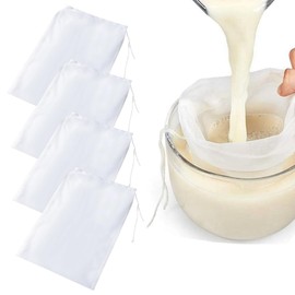 Straining Cloth Reusable Cheese Cloth, Pack of 4 Straining Cloth, Cheese Cloth, Washable Muslin Cloth