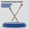 BNUOK #8 Deck Screws 2 Inch Exterior Wood Screws Flat