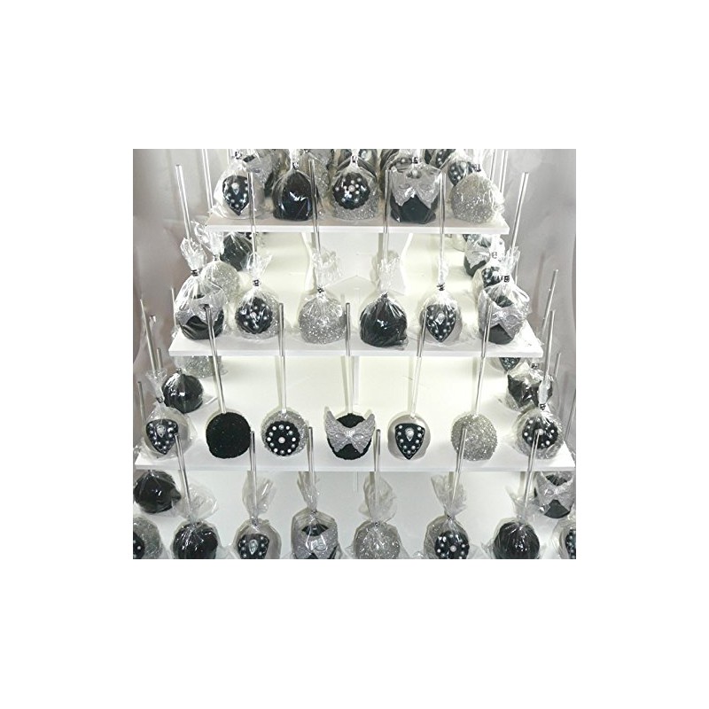 Weststone – Varillas de acrílico reutilizables transparentes para piruletas con