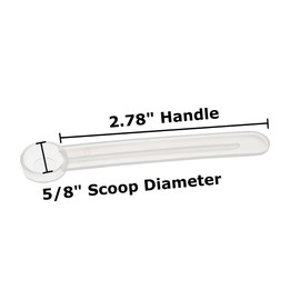 HeroScoops 1/8 Teaspoon Measuring Spoon, 1/8 tsp Scoop Equals 0.625 CC (A Pinch) BPA-Free Scoop For Powders (25)