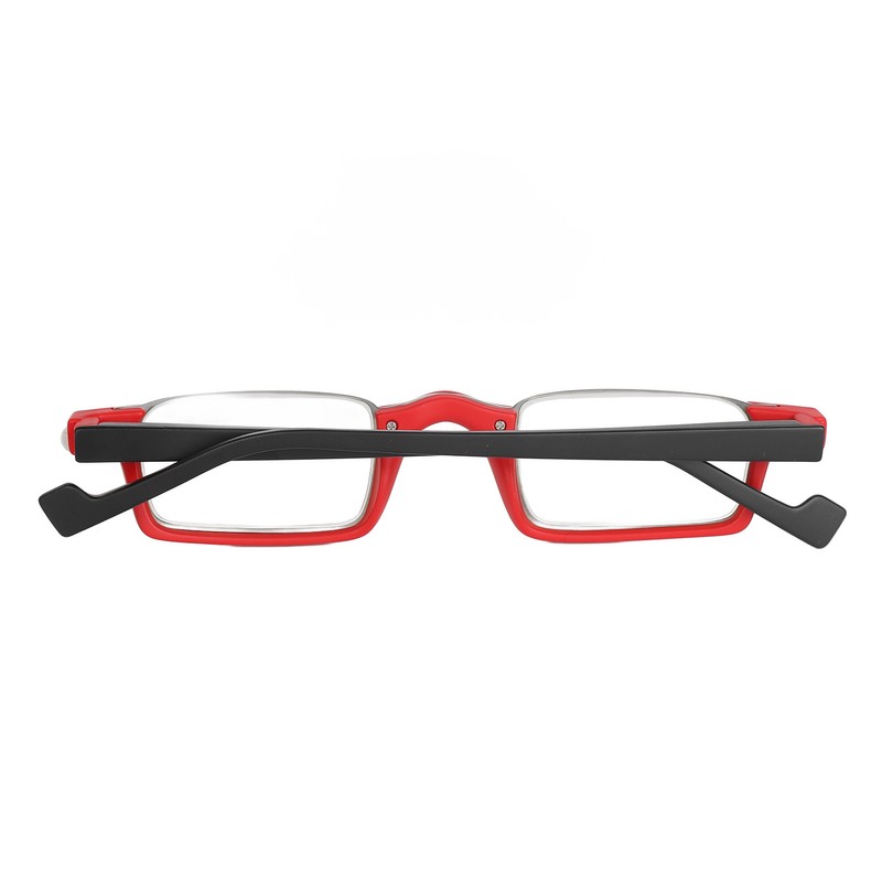 Half Rim Reading Glasses High Definition Spring Hinge Fashionable Rectangular