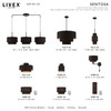Livex Lighting, 45612-04, Sentosa, Pendant, Black