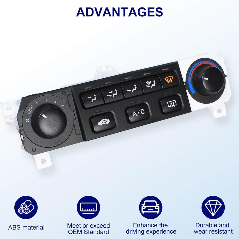 Heater Climate Control Switch Module Panel 79600-S84-A01ZA Compatible with Honda