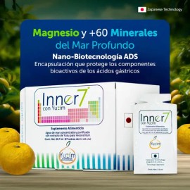 Sanki Inner7 Suplemento Natural Magnesio Yuzu Minerales Japonés Sales Marinas